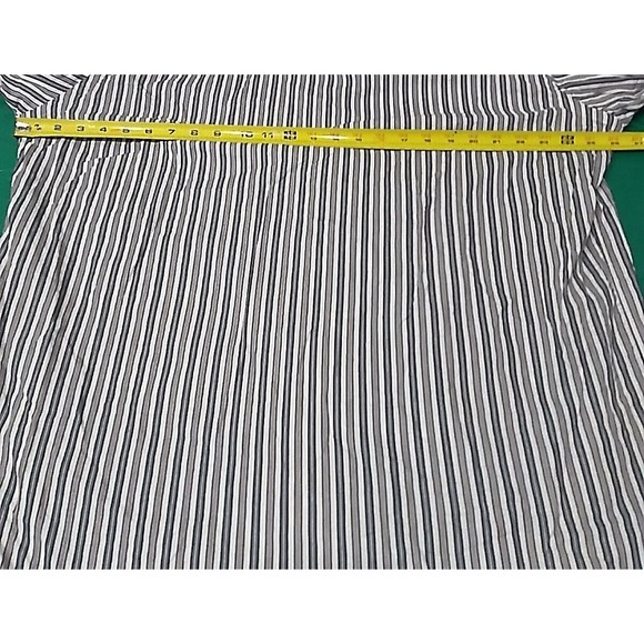 Thomas Dean TD Men's Size XXL Long Sleeve Striped Shirt Button Up Purple Blue - Picture 12 of 13